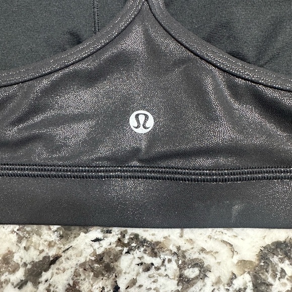 Like New Lululemon Flow Y Bra Foil - Picture 5 of 5